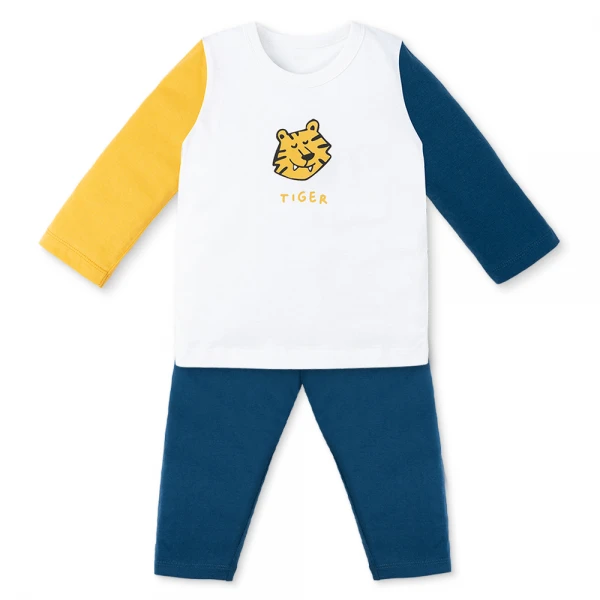 Bộ bé trai dài Animo Easy HN1225057 (1-4Y, Kem-dương)