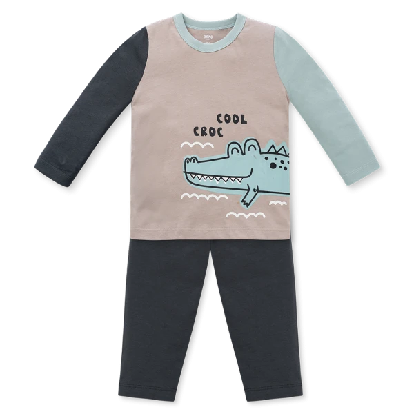 Bộ bé trai dài Animo Easy HN1225058 (1-4Y, Xám-xám)