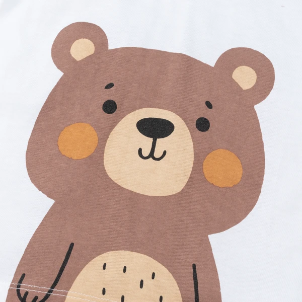 Bộ bé trai dài Animo Easy HN1225059 (1-4Y, Trắng-nâu)