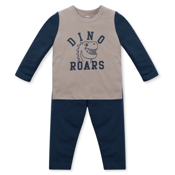 Bộ bé trai dài Animo Easy HN1225061 (1-4Y, Xám-dương)