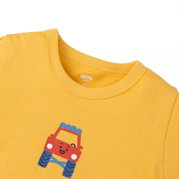 Bộ bé trai dài Animo Easy HN1225062 (1-4Y, Vàng-kem)