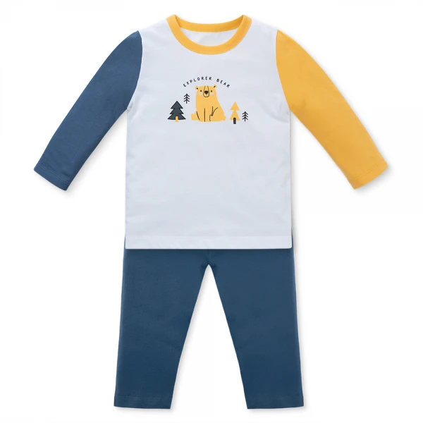 Bộ bé trai dài Animo Easy HN1225064 (1-4Y, Trắng-dương)