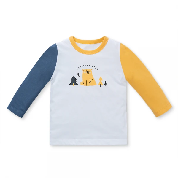 Bộ bé trai dài Animo Easy HN1225064 (1-4Y, Trắng-dương)