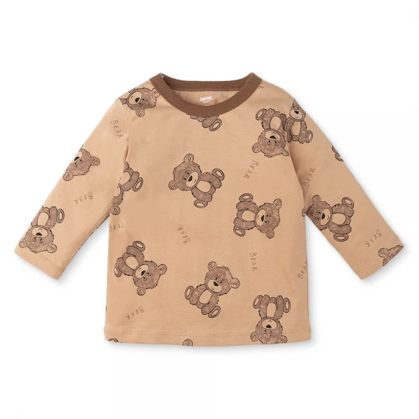 Bộ bé trai dài Animo Easy HN1225066 (1-4Y, Be-nâu)