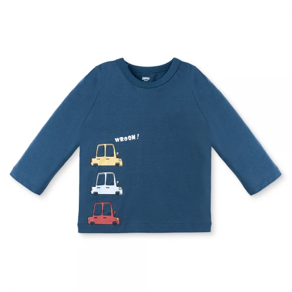 Bộ bé trai dài Animo Easy HN0126023 (1-4Y, Dương-kem)