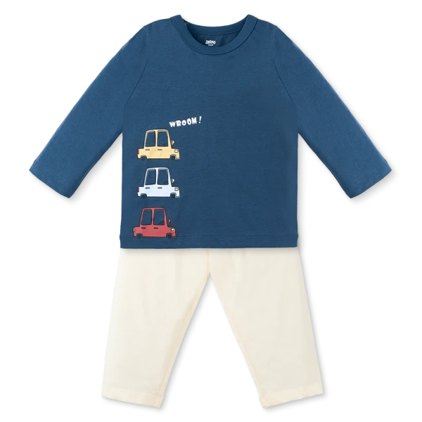 Bộ bé trai dài Animo Easy HN0126023 (1-4Y, Dương-kem)