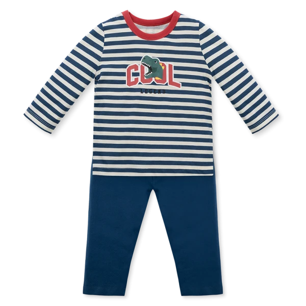 Bộ Bé Trai Dài Animo Easy HN0126024 Kẻ Sọc 100% Cotton (1-4 tuổi)