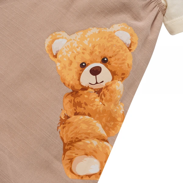 Bộ yếm váy bé gái Animo TX1125053 (1-4Y, Kem-be, TT02)