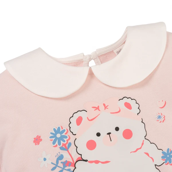 Bộ đông bé gái dài Animo ST0825004 (1-4Y, Hồng, NN02)