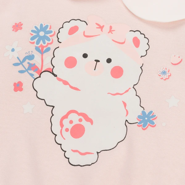 Bộ đông bé gái dài Animo ST0825004 (1-4Y, Hồng, NN02)