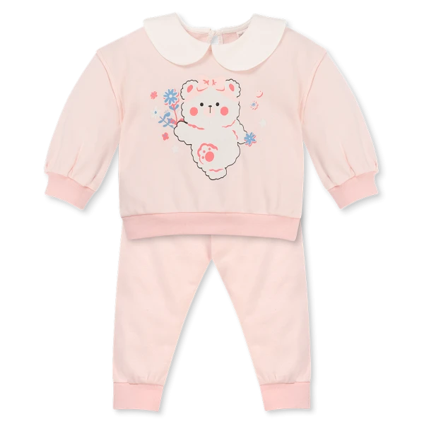 Bộ đông bé gái dài Animo ST0825004 (1-4Y, Hồng, NN02)