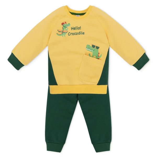 Bộ đông bé trai dài Animo ST0825009 (1-4Y, Vàng-xanh lá, TT01)