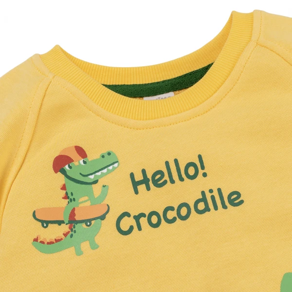 Bộ đông bé trai dài Animo ST0825009 (1-4Y, Vàng-xanh lá, TT01)