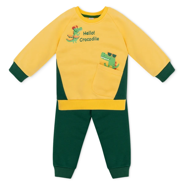 Bộ đông bé trai dài Animo ST0825009 (1-4Y, Vàng-xanh lá, TT01)