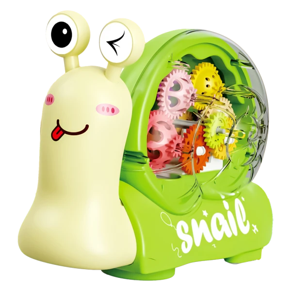 Ốc sên vui vẻ chạy quanh có phát nhạc đèn JS068717 C509 (Xanh lá)