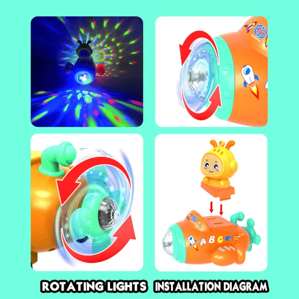 Đồ chơi em bé ong và tàu vũ trụ phát nhạc đèn LH16881776 C509