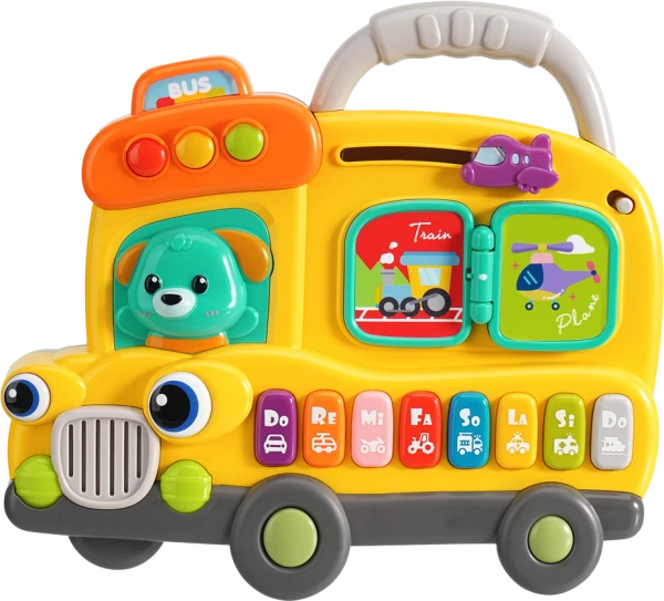 Đồ chơi xe buýt cao cấp phát nhạc đèn LH16881763 C509