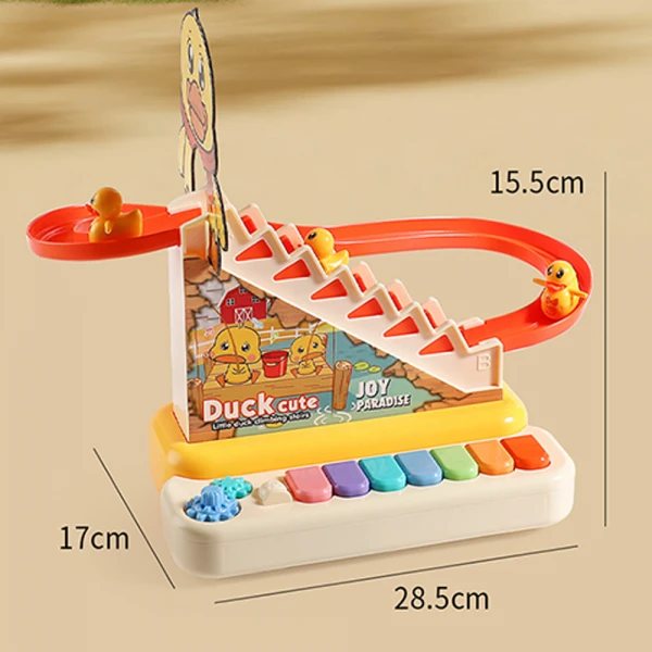 Bộ đàn piano kèm cầu trượt vịt leo thang có nhạc đèn LH16881338 C509