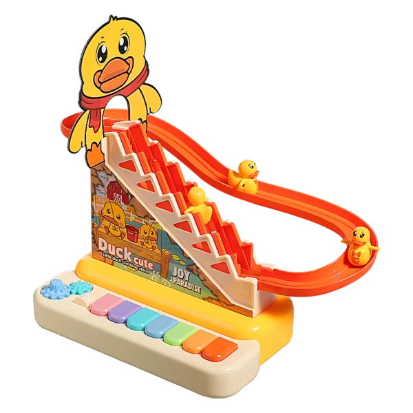 Bộ đàn piano kèm cầu trượt vịt leo thang có nhạc đèn LH16881338 C509