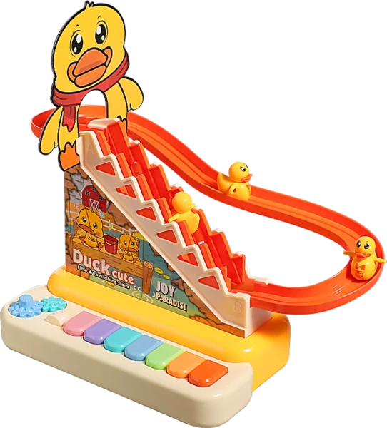 Bộ đàn piano kèm cầu trượt vịt leo thang có nhạc đèn LH16881338 C509