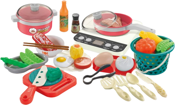 Bộ đồ chơi nhà bếp đa năng cao cấp có bếp phát nhạc đèn JS068700 C509