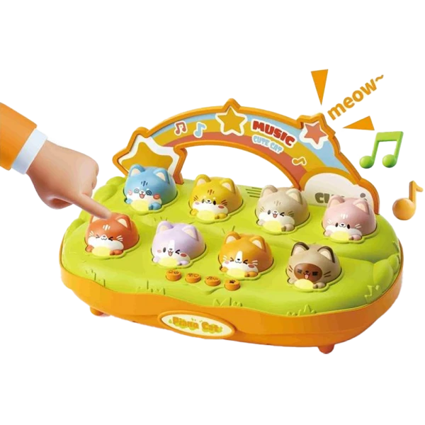 Đàn piano mèo dễ thương có phát nhạc JS068710 C509