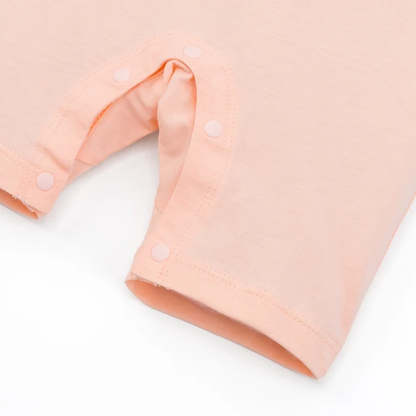 Bodysuit bé gái đùi Animo VD1025025 (0-12M, Cam - trắng, NN02)