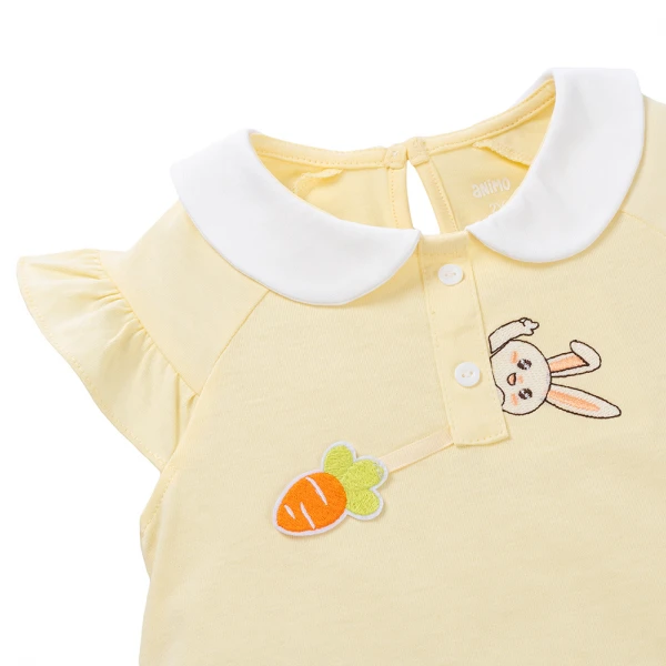 Bộ bé gái ngắn Animo TX1225043 (1-6Y, Vàng-nâu, TT01)