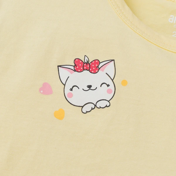 Bộ bé gái ngắn Animo Easy TX1225049 (1-4Y, Vàng, TT02)