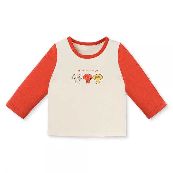 Bộ bé gái dài Animo Easy TX0126043 (1-4Y, Kem-đỏ, TT01)