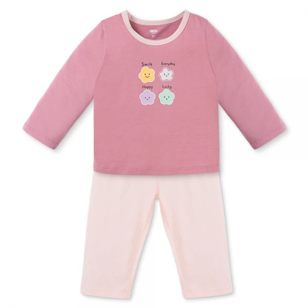 Bộ bé gái dài Animo Easy TX0126044 (1-4Y, Ruốc-hồng, TT01)