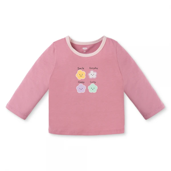 Bộ bé gái dài Animo Easy TX0126044 (1-4Y, Ruốc-hồng, TT01)