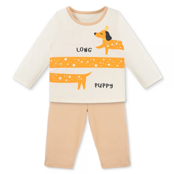 Bộ bé gái dài Animo Easy TX0126048 (1-4Y, Kem-be, TT02)