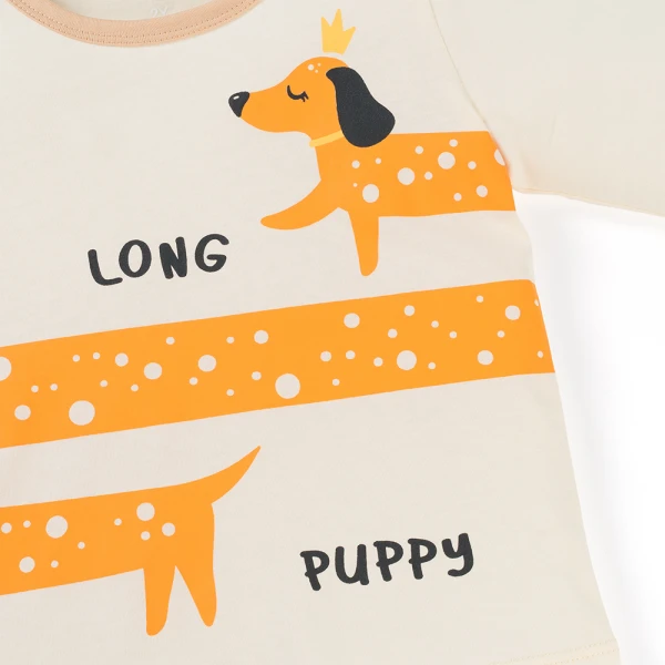 Bộ bé gái dài Animo Easy TX0126048 (1-4Y, Kem-be, TT02)