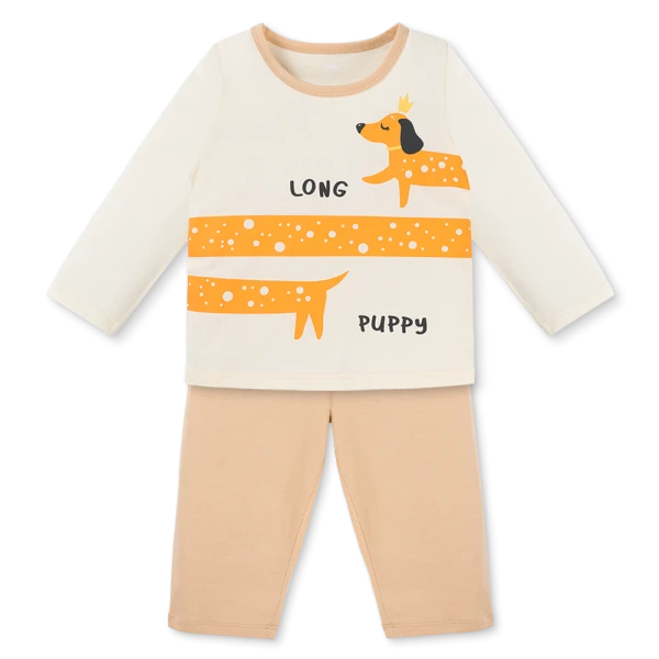 Bộ bé gái dài Animo Easy TX0126048 (1-4Y, Kem-be, TT02)