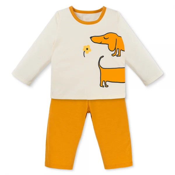 Bộ bé gái dài Animo Easy TX0126049 (1-4Y, Kem-Vàng, TT02)