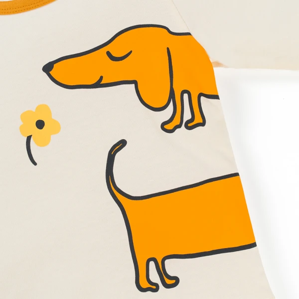 Bộ bé gái dài Animo Easy TX0126049 (1-4Y, Kem-Vàng, TT02)