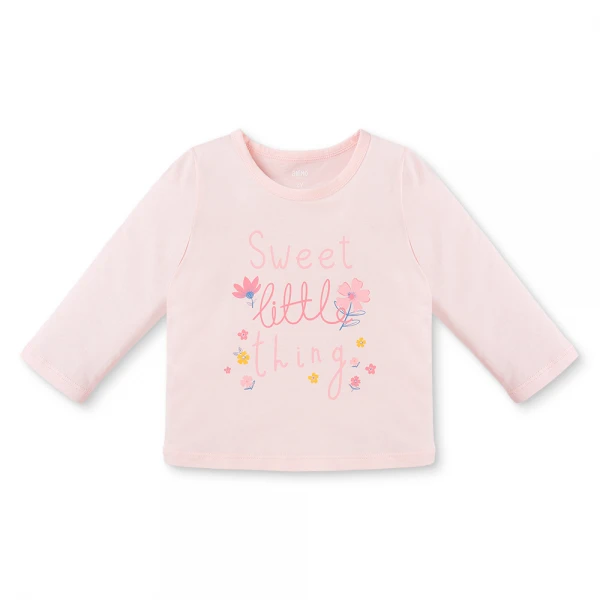 Bộ bé gái dài Animo Easy TX0126051 (1-4Y, Hồng-ruốc, TT02)