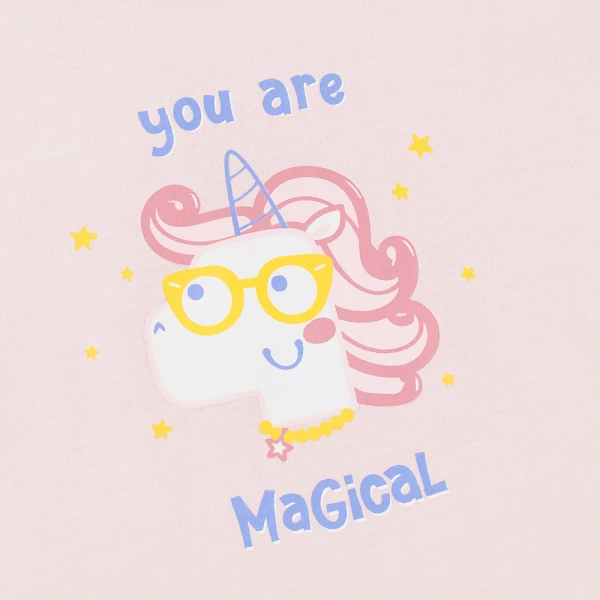 Bộ bé gái ngắn Animo Easy TX0226010 (1-4Y, Hồng-ruốc, TT02)