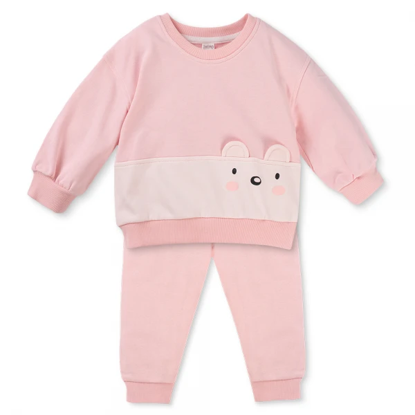 Bộ đông bé gái dài Animo ST0825006 (1-4Y, Hồng, NN02)