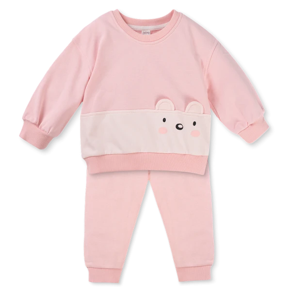 Bộ đông bé gái dài Animo ST0825006 (1-4Y, Hồng, NN02)