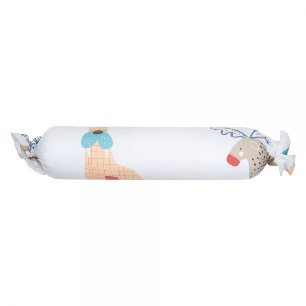 Gối ôm lớn vải Tencel hình kẹo Animo B2510_HV001 (13x50cm, Trắng)