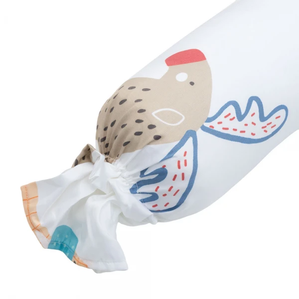 Gối ôm lớn vải Tencel hình kẹo Animo B2510_HV001 (13x50cm, Trắng)