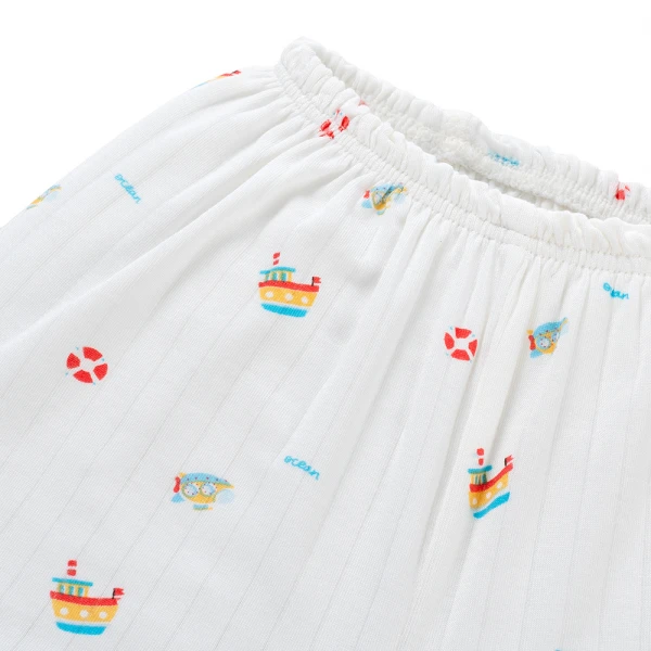 Set 2 bộ kháng khuẩn modal ngắn Animo BMC1125056 (0-24M, Trắng-biển nhạt, NN06)