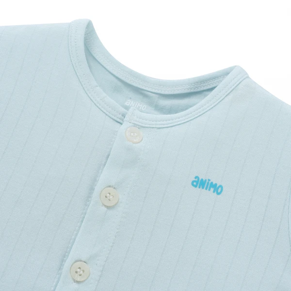 Set 2 bộ kháng khuẩn modal ngắn Animo BMC1125056 (0-24M, Trắng-biển nhạt, NN06)