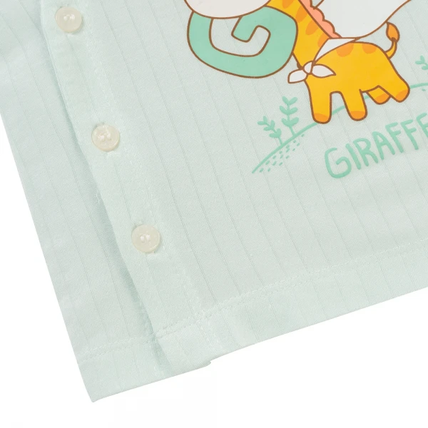 Set 2 bộ kháng khuẩn modal dài Animo BMC1125064 (0-24M, Trắng-xanh mint nhạt, NN06)