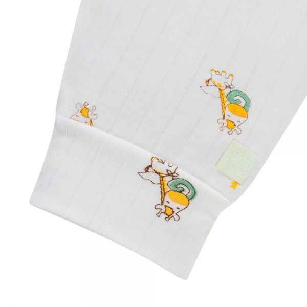 Set 2 bộ kháng khuẩn modal dài Animo BMC1125064 (0-24M, Trắng-xanh mint nhạt, NN06)