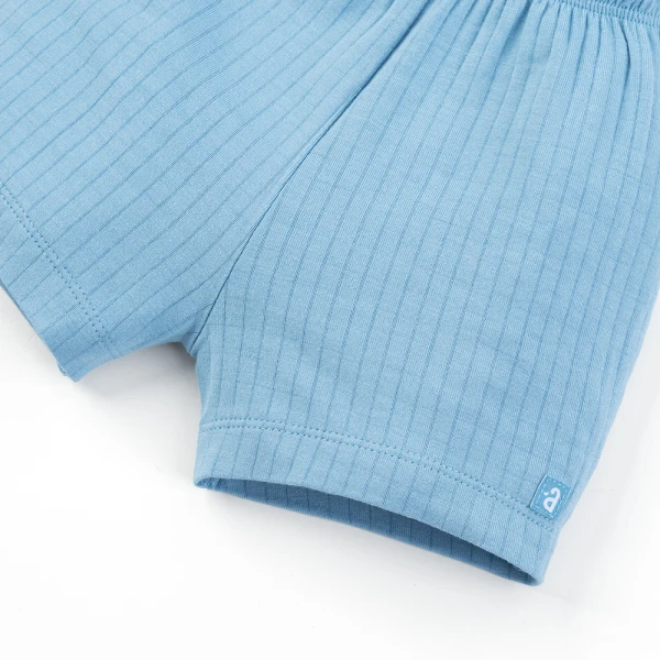 Set 2 bộ rayon chống muỗi ngắn Animo VD1225018 (0-24M, Trắng-xanh biển, NN06)