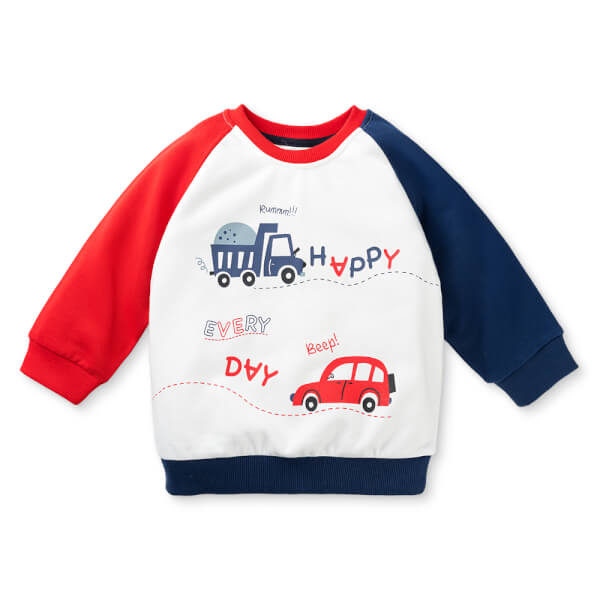 Bộ đông bé trai dài Animo ST0825012 (1-4Y, Trắng-đỏ, TT02)