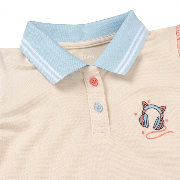 Đầm polo bé gái Animo LU1225034 (1-6Y, Kem, TT01)